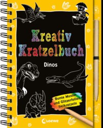 019-8201 Kreativ- Kratzelbuch Dinos Loe