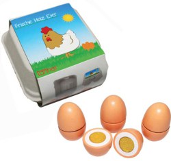 085-09576 4 Eier im Karton zum Schneiden