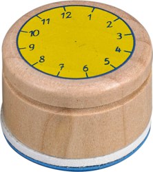 117-11554 Stempel Lern die Uhr Bunte G