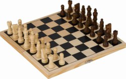 266-HS040 Schachspiel in Holzklappkasset